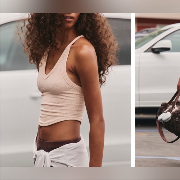 NWT FP Movement by Free People “Ballet Slipper Holiday” Racerback Sports Bra - Picture 2 of 7